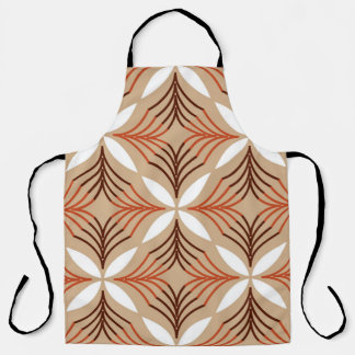 Tablier Motif géométrique sans couture avec fleurs