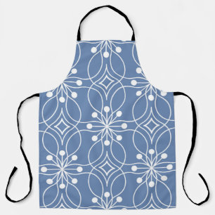 Tablier Motif géométrique sans couture avec lignes ondulée