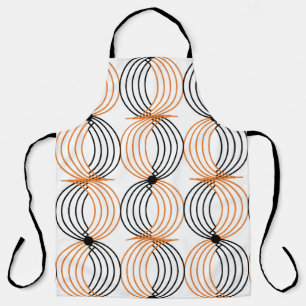 Tablier Motif géométrique sans couture avec lignes ondulée