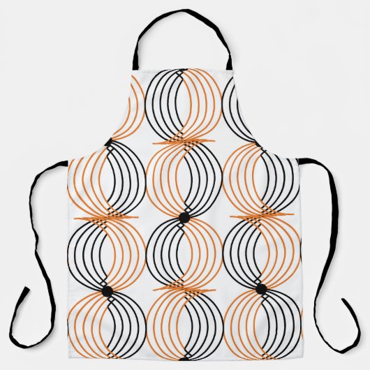 Tablier Motif géométrique sans couture avec lignes ondulée (Recto)