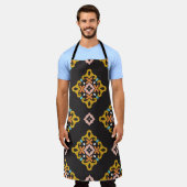 Tablier Motif géométrique transparent. texture Abstraite (Porté)