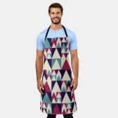 Tablier Motif géométrique triangle rétro (Porté)