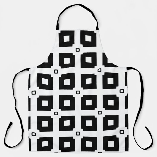 Tablier motif géométrique vintage. Eléments répétés styl (Recto)