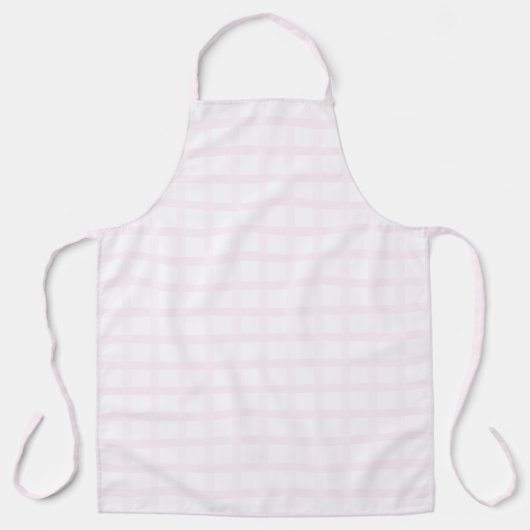 Tablier Motif Gingham Rose Quartz Rose et Pastel (Recto)