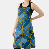Tablier Motif Gold Blue Grunge (Insitu)