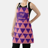 Tablier Motif graphique moderne triangle avec nom (Insitu)