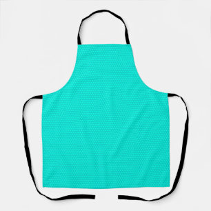 Tablier Motif Hexagone Turquoise Sarcelle