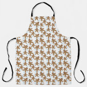Tablier Motif homme de pain d'épices de Noël (Recto)