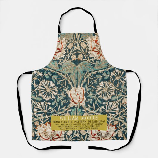 Tablier Motif Honeysuckle - Design de William Morris (Recto)
