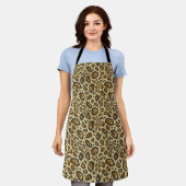 Tablier Motif imprimé léopard – Conception de peau d'anima (Porté)