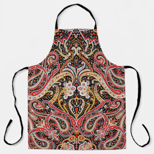 Tablier motif indien traditionnel paisley