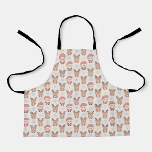 Tablier Motif joli Santa et renne