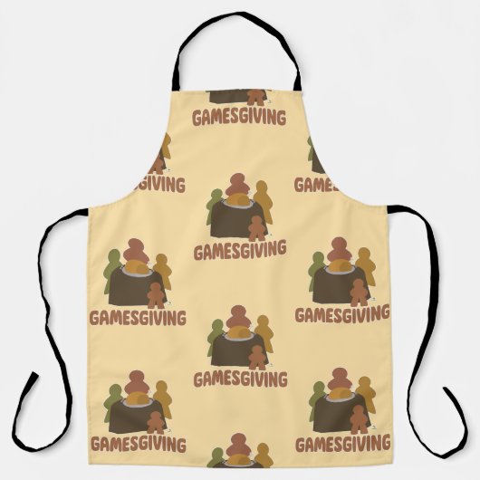 Tablier Motif Joueurs de Thanksgiving amusant (Recto)