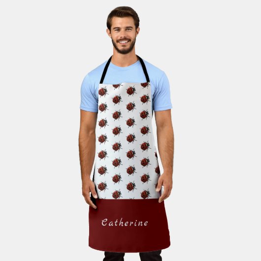 Tablier Motif Ladybug mignon (Porté)