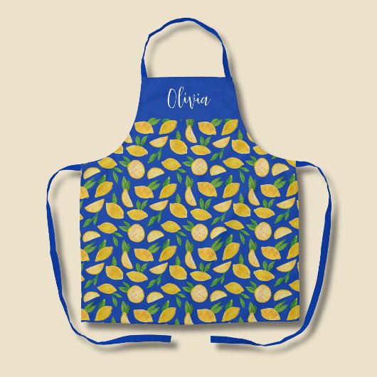 Tablier Motif Lemon méditerranéen