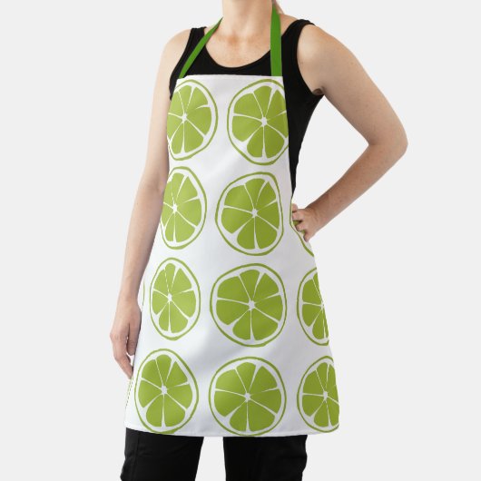 Tablier Motif Lime vert Fruit Lime (Insitu)
