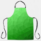 Tablier Motif lumineux à maillage géométrique dégradé vert (Recto)