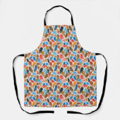 Tablier Motif lumineux avec plumes d'oiseaux (Recto)