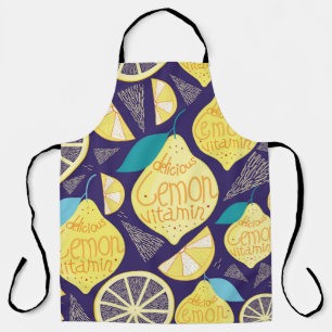 Tablier Motif lumineux de citrons et de clous de girofle s
