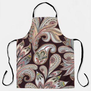 Tablier Motif lumineux sans couture avec cachemire orné