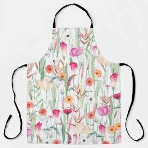 Tablier Motif mignon sans soudure avec différentes fleurs