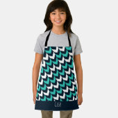 Tablier Motif minimal bleu marine Herringbone Navy (Insitu)
