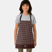Tablier Motif minimal de chocolat à la crème de diamants (Insitu)