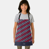 Tablier Motif minimal gris rouge squelette (Insitu)