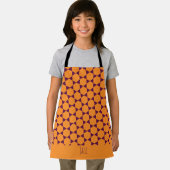 Tablier Motif minimal Hexagon Orange Violet (Insitu)