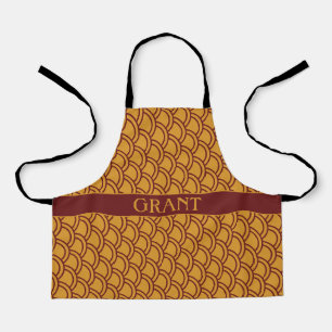 Tablier Motif minimal pour violet jaune