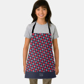 Tablier Motif minimal rouge bleu rouge du tableau de bord (Insitu)