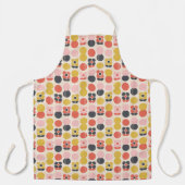 Tablier Motif moderne à fleurs du milieu du siècle (Recto)