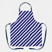 Tablier Motif moderne bleu blanc rayures (Recto)