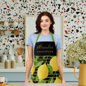 Tablier Motif moderne citron personnalisé