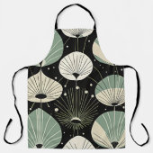 Tablier Motif moderne géométrique de l'ère atomique rétro (Recto)