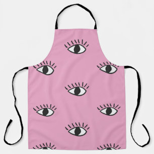 Tablier Motif moderne sans soudure avec yeux dessinés à la