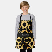 Tablier Motif monochromatique Black Gold (Porté)