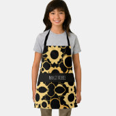 Tablier Motif monochromatique Black Gold (Insitu)