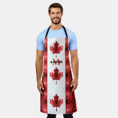 Tablier Motif Monogramme du drapeau du Canada (Porté)