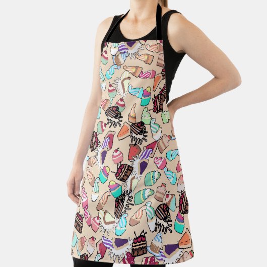 Tablier Motif motif de caniche sans couture. Poignée b (Insitu)