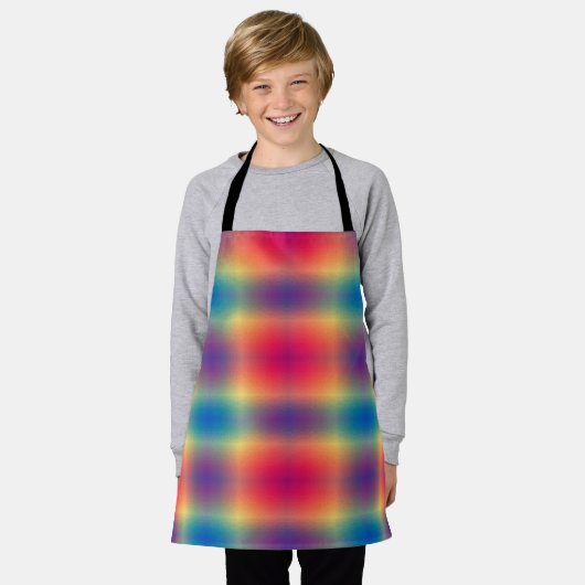 Tablier Motif multicolore brillant (Porté)