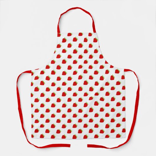 Tablier Motif mûre fraise  (Recto)