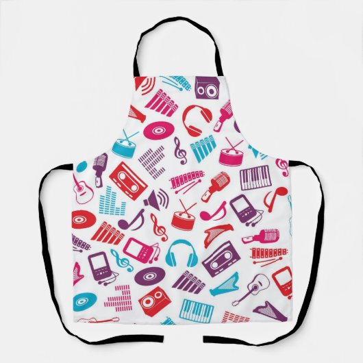 Tablier Motif musical (Recto)