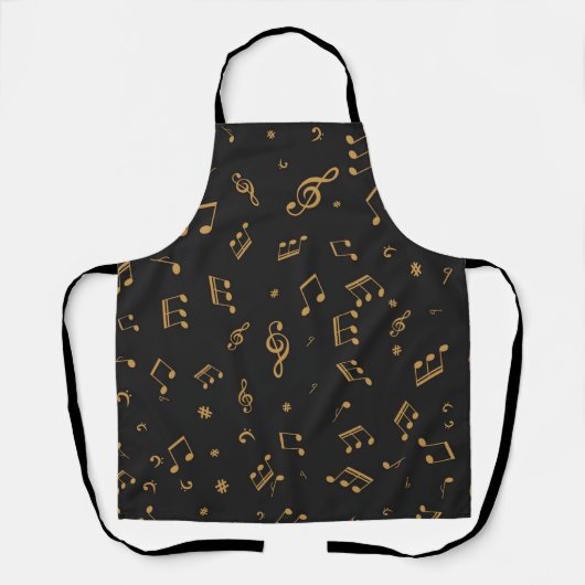 Tablier Motif musical (Recto)