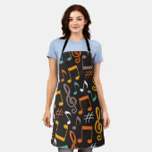 Tablier Motif musical (Porté)