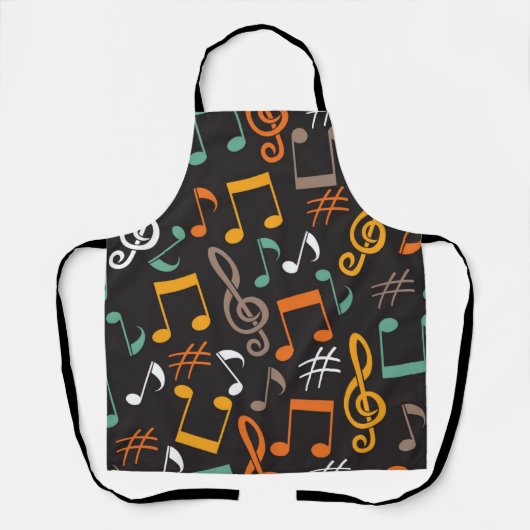 Tablier Motif musical (Recto)