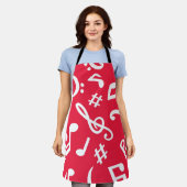 Tablier Motif musical (Porté)