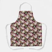 Tablier Motif naturel à fleurs blanches (Recto)