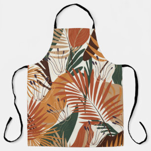 Tablier Motif naturel sans faille, plantes abstraits et fl