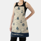 Tablier Motif nautique avec Ancre Voilier Compass (Insitu)